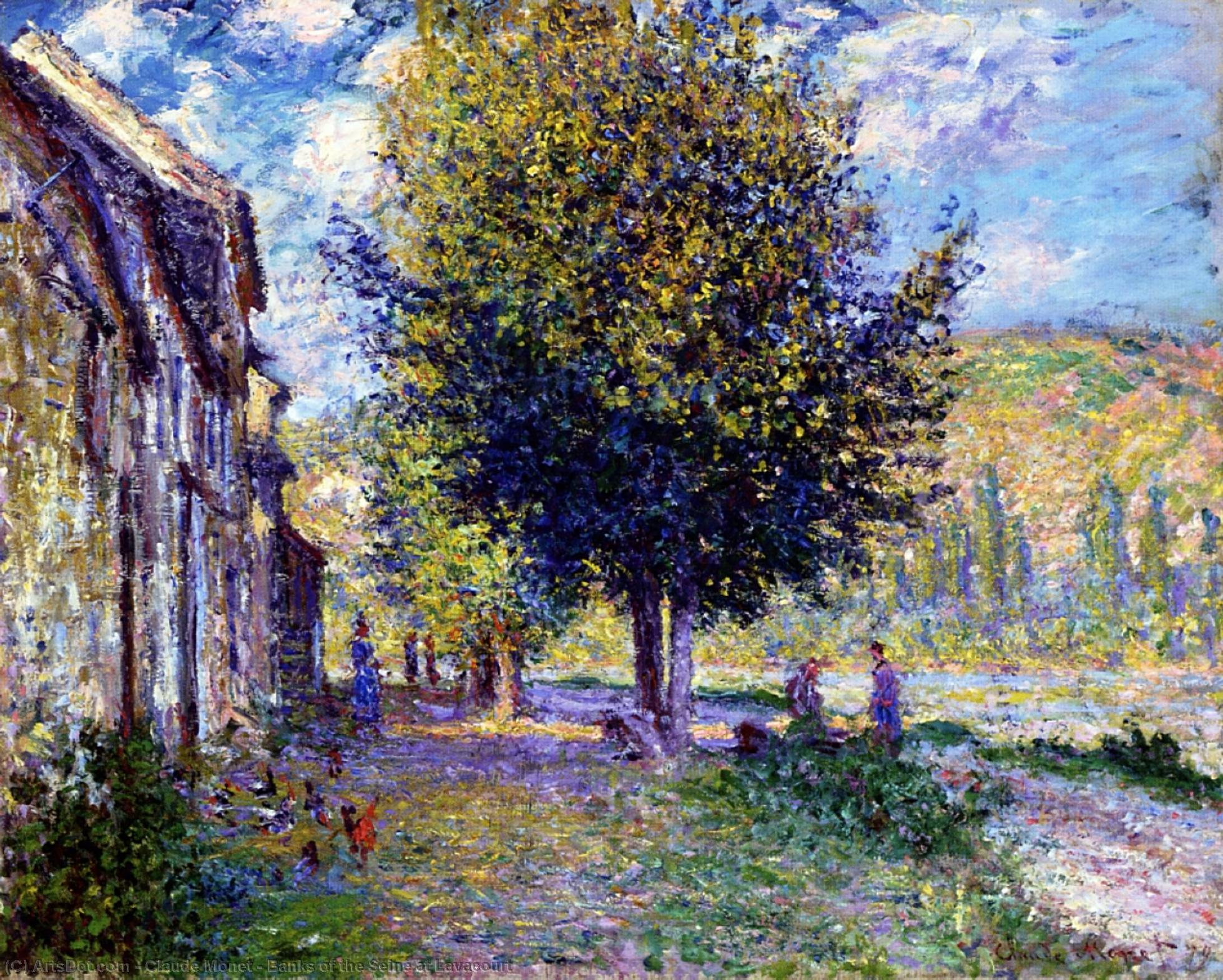 Elvebredder Ved Lavacourt — Claude Monet