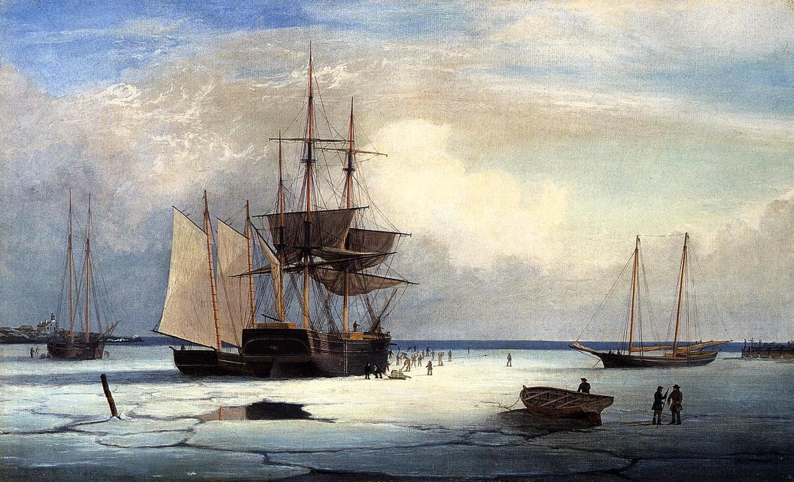 Ships In Ice Off Ten Pound Island — ფიტ ჰენრი ლეინი