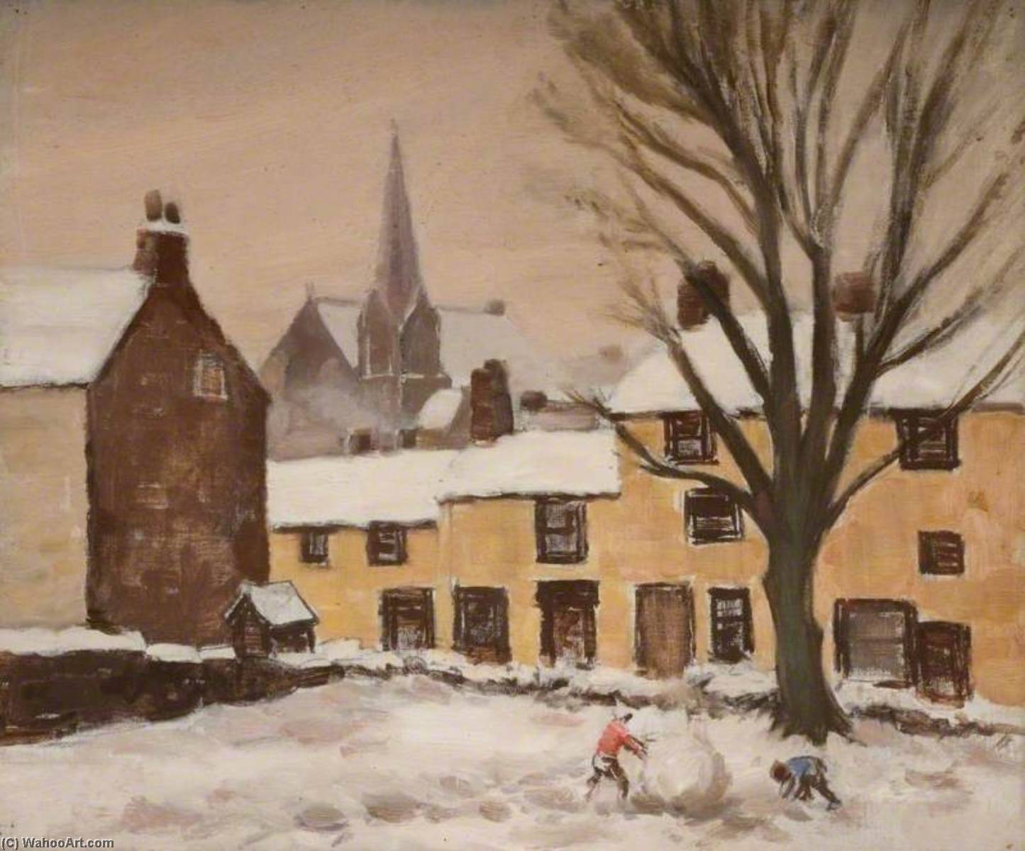 Penrith, Cumbria by Robert Ernest Mceune, painted by hand in oil on linen