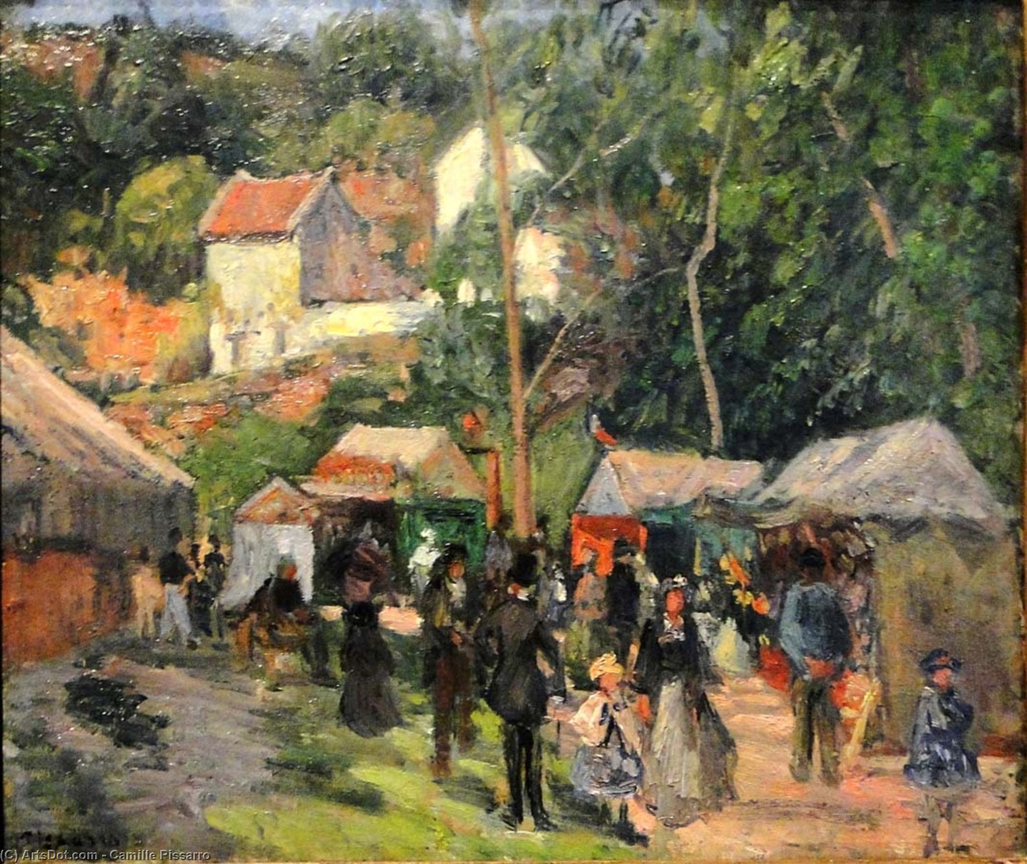 Hermitage'teki Festivale Dönüş — Camille Pissarro