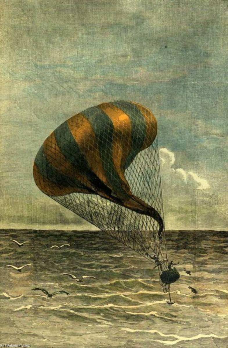 Untitled (AQRFFR) od Émile Bayard, ručně malováno olejem na plátně