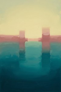 Twilight Echoes: Reflections On Azure Shores