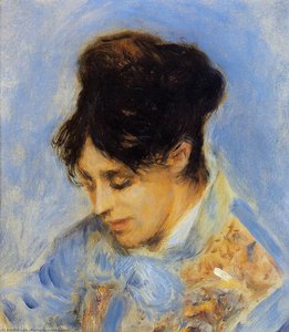 Portrait Of Madame Claude Monet — Pierre-auguste Renoir, Impressionism