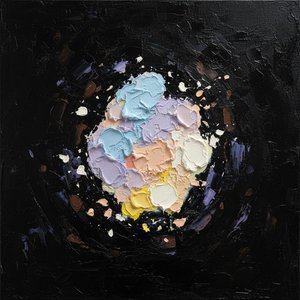 Celestial Core: A Monumental Impasto Study Of Light Emerging From The Infinite Void — Christian Noiret