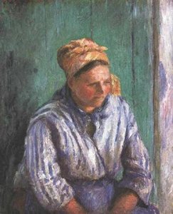 Washerwoman Study (also Known As La Mere Larcheveque) — कैमिल पिसारो, Impressionist Style