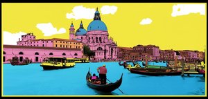 Cyan Serenade In Magenta Tides: A Singular Pop Vision — Jacques Villedieu