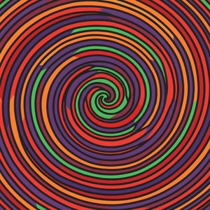 Chromatic Vortex: A Singular Symphony Of Radiant Spirals And Prismatic Motion — Caroline Pelletier