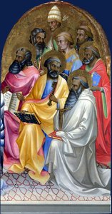 Adoring Saints - Right Main Tier Panel — Lorenzo Monaco