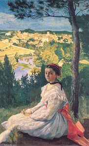 View Of The Village Of Castelnau-le-lez