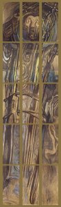 St. Stanislaus Of Szczepanów. A Stained Glass Design For The Presbytery Of The Cracow Cathedral — Stanislaw Wyspianski