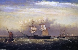 Off Ten Pound Island, Gloucester Harbor, Massachusetts — Fitz Henry Lane