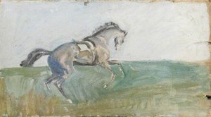 Studium Pamięci Żądającego Konia — Alfred Munnings