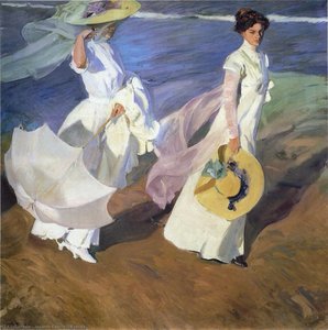 Strolling Along The Seashore — Joaquín Sorolla Y Bastida