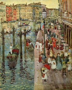 The Grand Canal, Venice — Maurício Prendergast, Impressionistic Realism