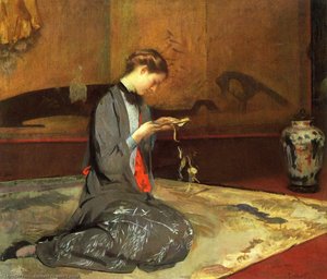 Cutting Origami — Edmund Charles Tarbell