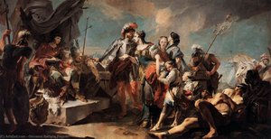 Queen Zenobia Before Emperor Aurelianus — Giambattista Tiepolo