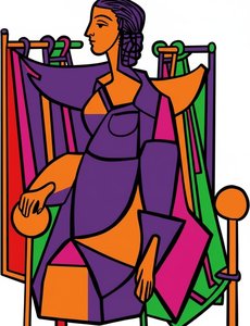 Fragmented Majesty: A Monumental Study In Geometric Form And Vibrant Chromatic Structure — Caroline Pelletier
