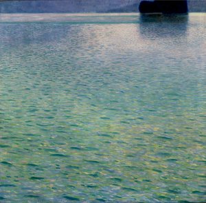 Island In The Attersee, Acrylic On Canvas, Gustav Klimt