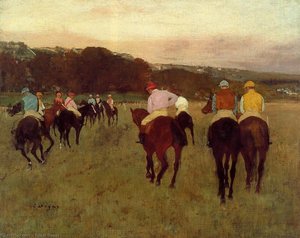 Żubry Na Longchampie 1 — Hilaire-germain-edgar Degas