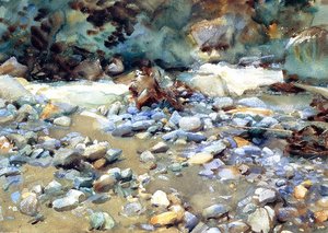 Purtud, Bed Of A Glacier Torrent — Džonas Singeris Sardžentas, Impressionist Landscape