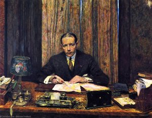 Lucien Rosengart At His Desk — Jean-édouard Vuillard