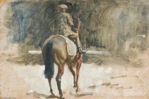 Młodzieniec Ćwiczący Koniemarnego — Alfred Munnings