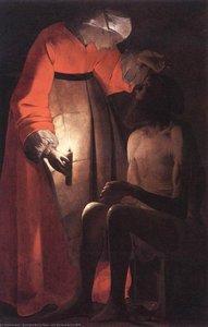 Job Mocked By His Wife — Georges De La Tour