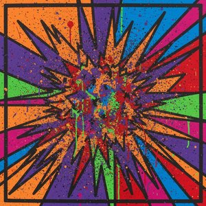 Prismatic Kinetic Burst: A Singular Explosion Of Chromatic Energy And Radiant Chaos — Caroline Pelletier