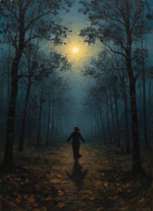 Lunar Solitude: A Pilgrimage Through The Tonalist Woods — Clément Delorme
