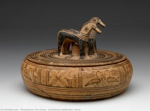 Cylindrical Lidded Box (pyxis) — Teofane Il Greco