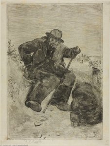 The Exhausted Ragpicker — Jean-françois Raffaelli
