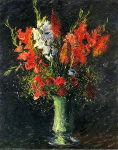 Vase Of Gladiolas — Gustave Caillebotte