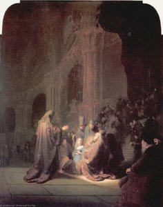 Presentation Av Jesus I Templet — Rembrandt Van Rijn