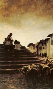 La Benedizione Delle Pecore — Giovanni Segantini