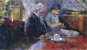 At The Coffee Table — Edvard Munch