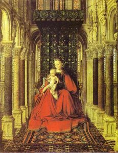 The Virgin And Child In A Church — Jan Van Eyck