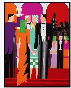 Monolithic Symmetry In Crimson Arches: A Singular Vision Of Urban Serenity — Caroline Pelletier