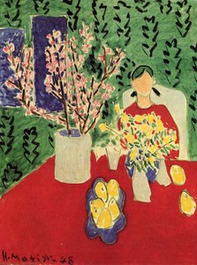 Kwiaty Śliwy, Zielone Tło — Henri Matisse