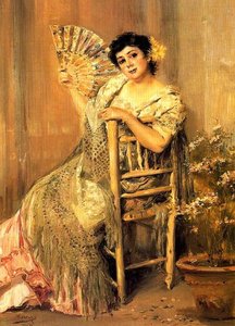 Woman Fanning — José Villegas Cordero