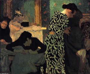 The Flowered Dress — Jean-édouard Vuillard