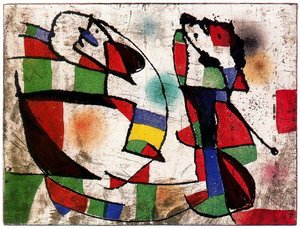 Eksemplar Av Serien Enrajolats — Joan Miró