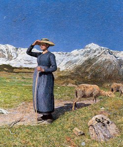 Midday In The Alps — Giovanni Segantini