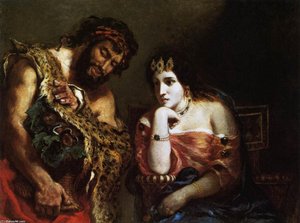 Cleopatra Y El Campesino — Eugène Delacroix