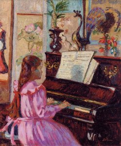 Young Girl At The Piano — Ferdinand Guillaumin