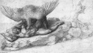 The Punishment Of Tityus (recto) — Michelangelo Buonarroti