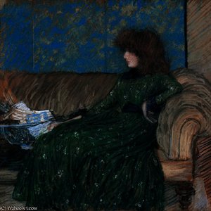 The Sprigged Frock — Philip Wilson Steer
