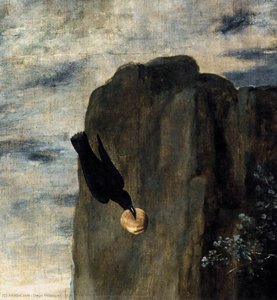 St Anthony Abbot And St Paul The Hermit (detail) — Diego Velázquez