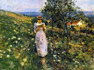 Summer Hilside, Giverny — Theodore Robinson