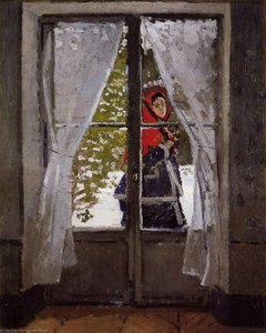 The Red Kerchief, Portrait Of Madame Monet — Claude Monet, Impressionism