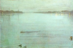 Notturno: Blu E Argento - Luci Di Cremorne — James Abbott Mcneill Whistler, Impressionismo